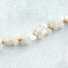 Load image into Gallery viewer, chalcedony and gold bracelet