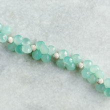Load image into Gallery viewer, aqua chalcedony and sterling silver bracelet
