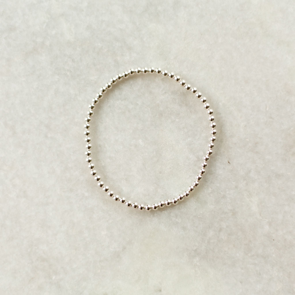 3m sterling silver bead bracelet