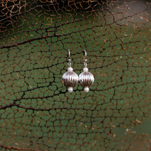 Load image into Gallery viewer, sterling + pearl earrings
