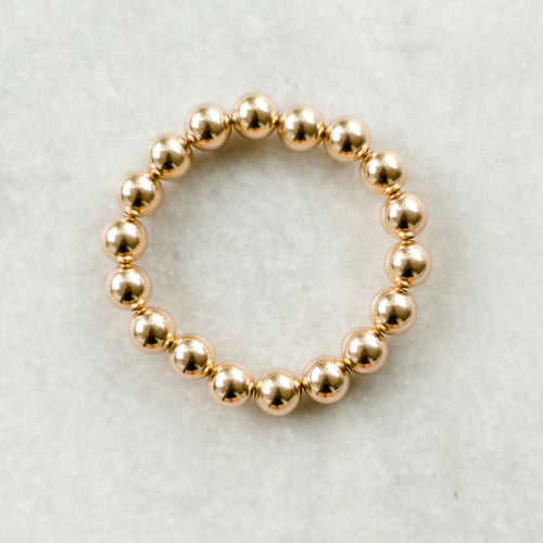 10mm gold bead bracelet