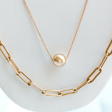 Load image into Gallery viewer, heavy paperclip gold necklace
