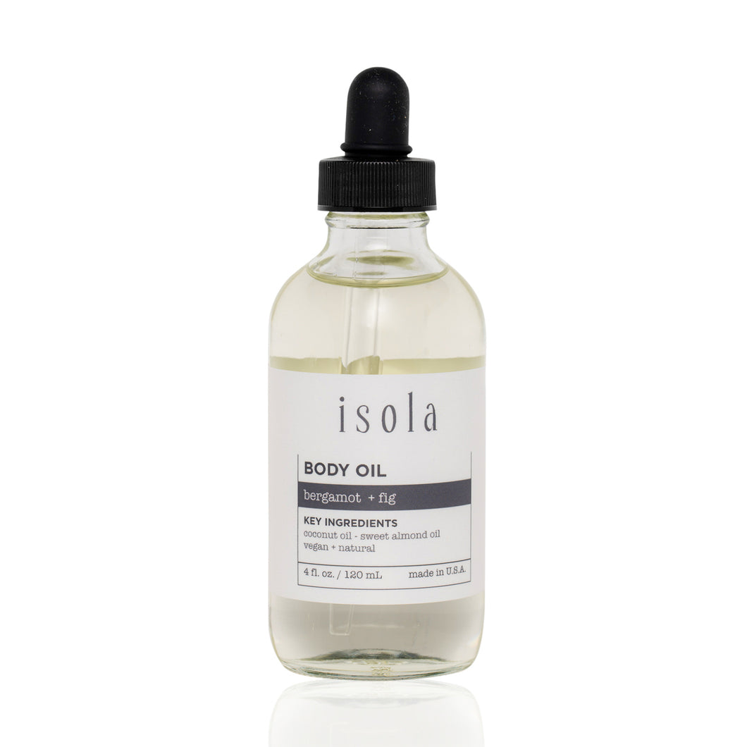 bergamot + fig body oil