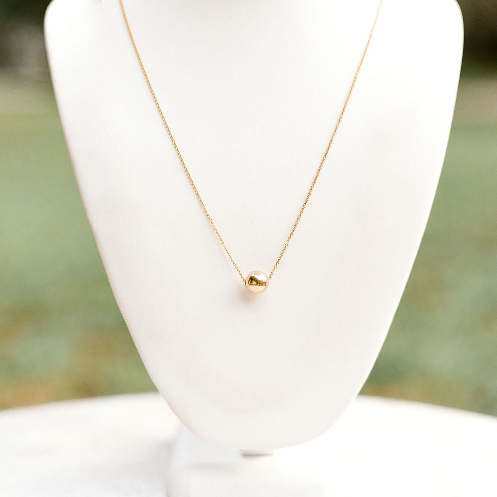 gold bead necklace