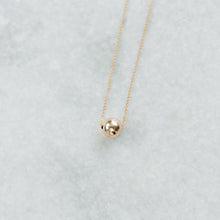 Load image into Gallery viewer, 10mm gold bead necklace 
